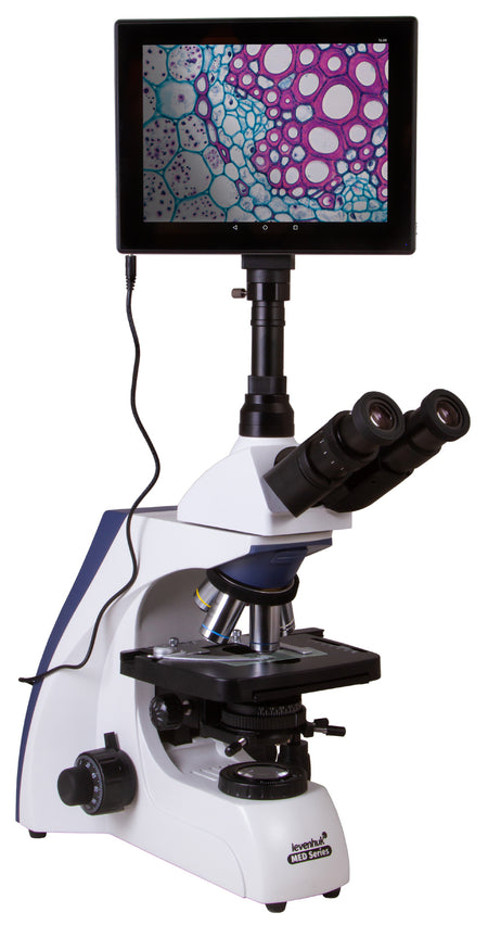 Microscopio trinocular digital Levenhuk MED D35T LCD