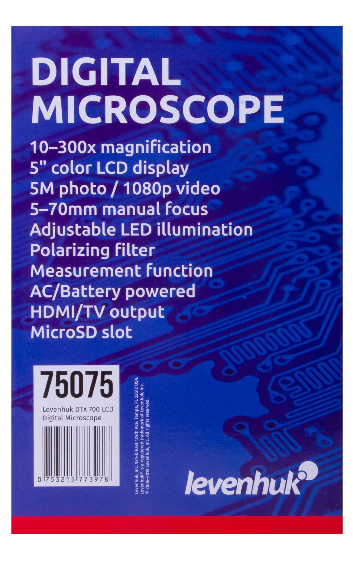 Microscopio digital Levenhuk DTX 700 LCD