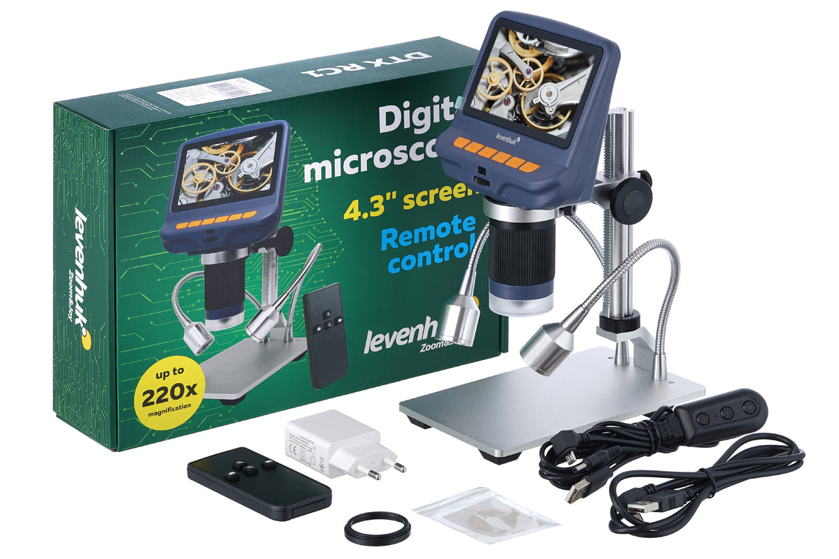 Microscopio Levenhuk DTX RC1 con mando a distancia