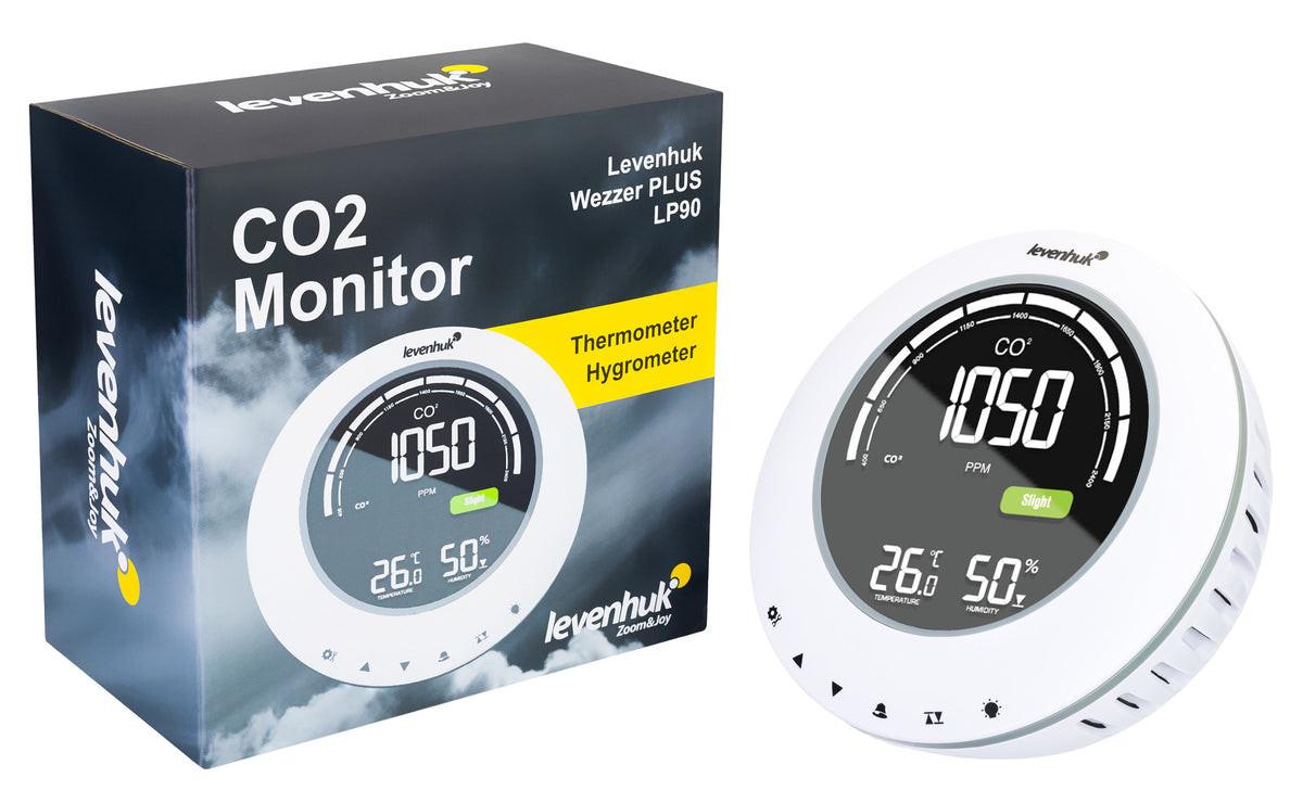 Medidor de CO₂ Levenhuk Wezzer PLUS LP90