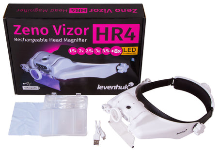 Lupa frontal recargable Levenhuk Zeno Vizor HR4