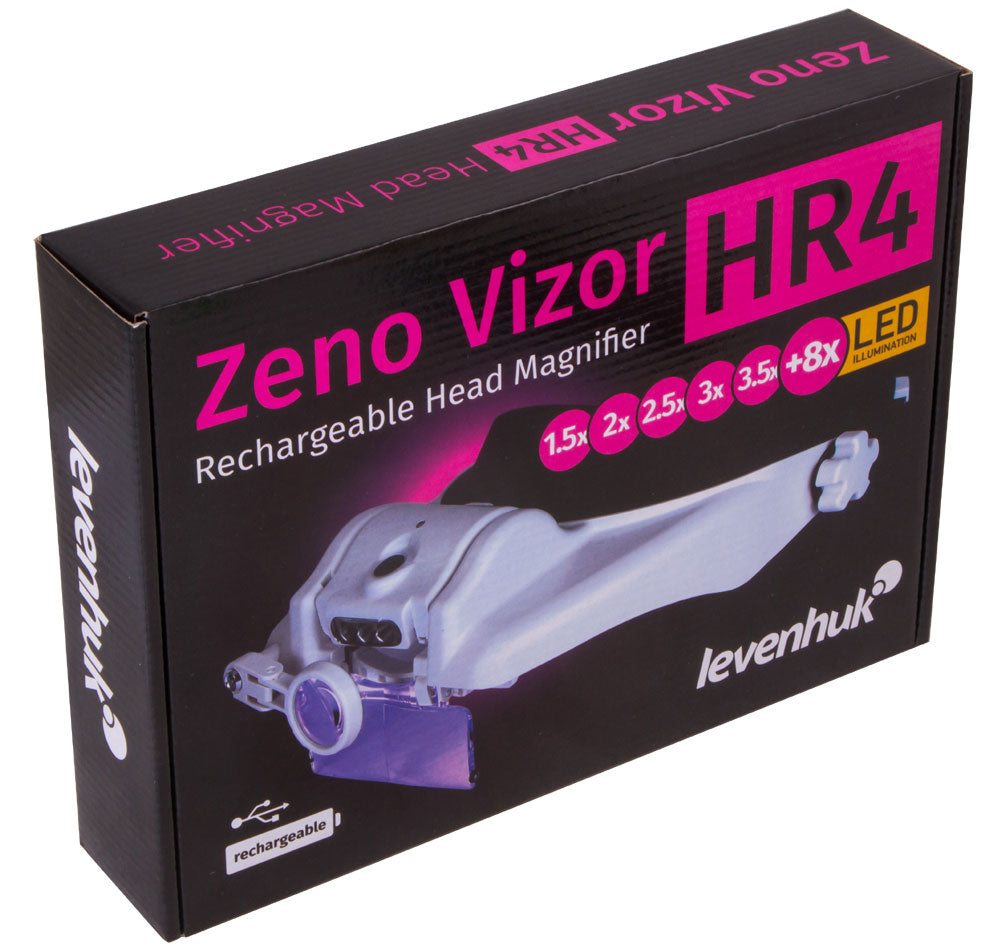 Lupa frontal recargable Levenhuk Zeno Vizor HR4