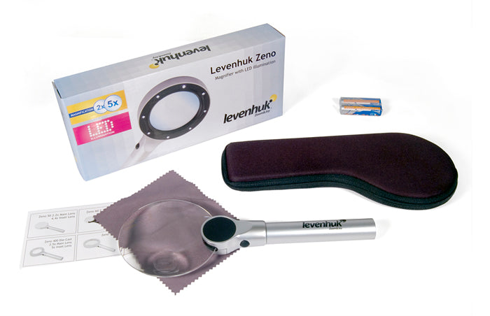 Lupa Levenhuk Zeno 400 LED, 2/4x, 88/21 mm, Metal