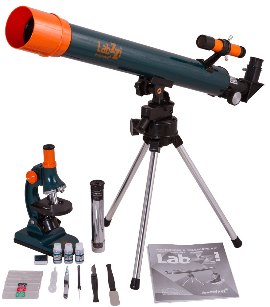 Conjunto de microscopio y telescopio Levenhuk LabZZ MT2